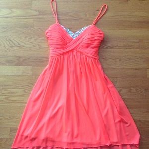 Coral Beaded Dress